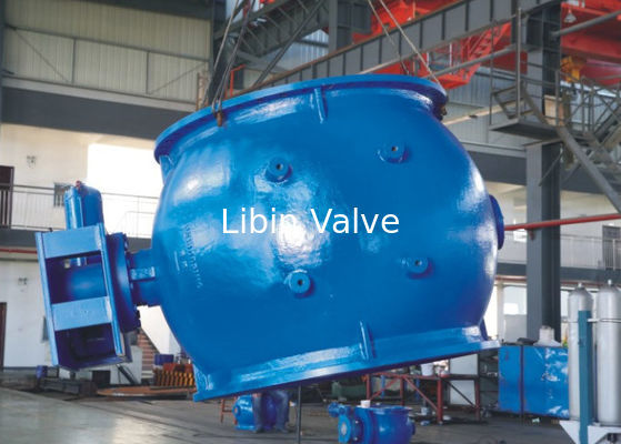 AWWA DN2000 डक्टिल आयरन ब्लू एक्सेन्ट्रिक बॉल वाल्व