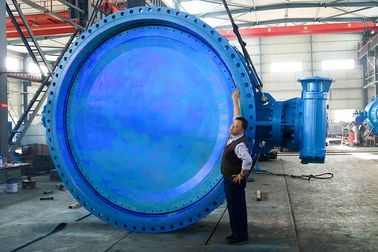 AWWA DN3000 उच्च प्रदर्शन तितली वाल्व, उच्च तापमान तितली वाल्व